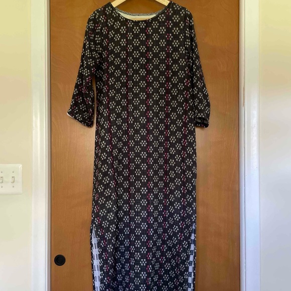 SOLD Ace & Jig Talia Dress in Kasuri - Picture 3 of 3